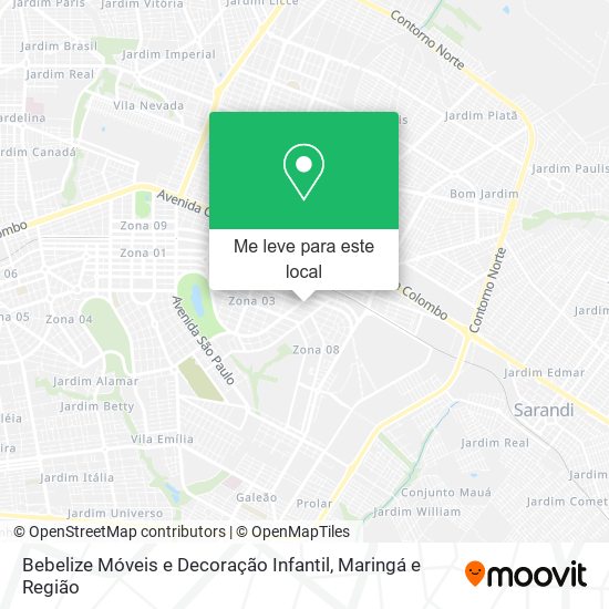 Bebelize Móveis e Decoração Infantil mapa