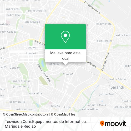 Tecvision Com.Equipamentos de Informatica mapa