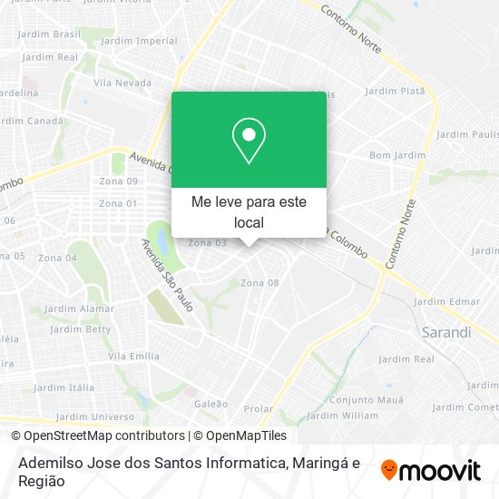 Ademilso Jose dos Santos Informatica mapa