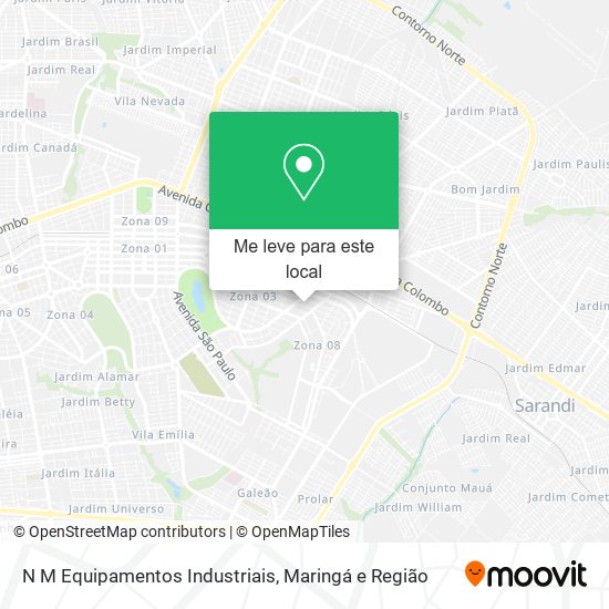 N M Equipamentos Industriais mapa