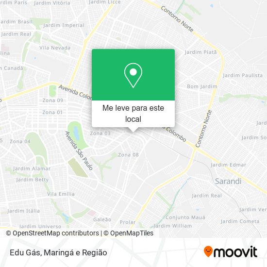 Edu Gás mapa