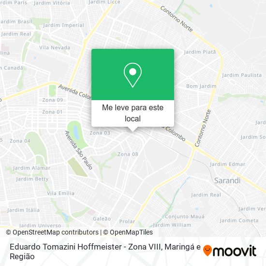 Eduardo Tomazini Hoffmeister - Zona VIII mapa