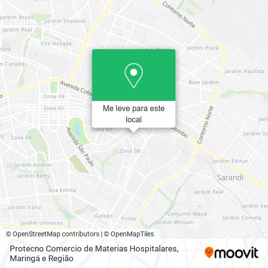 Protecno Comercio de Materias Hospitalares mapa