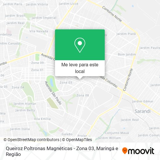 Queiroz Poltronas Magnéticas - Zona 03 mapa