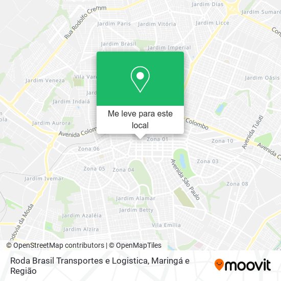 Roda Brasil Transportes e Logistica mapa