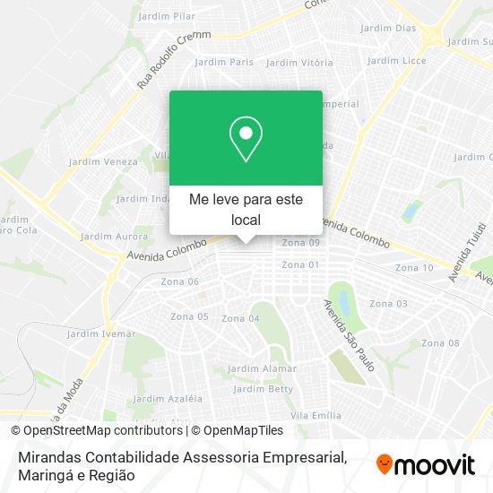 Mirandas Contabilidade Assessoria Empresarial mapa
