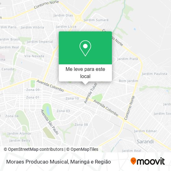 Moraes Producao Musical mapa