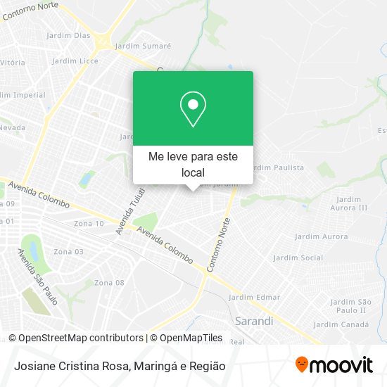 Josiane Cristina Rosa mapa