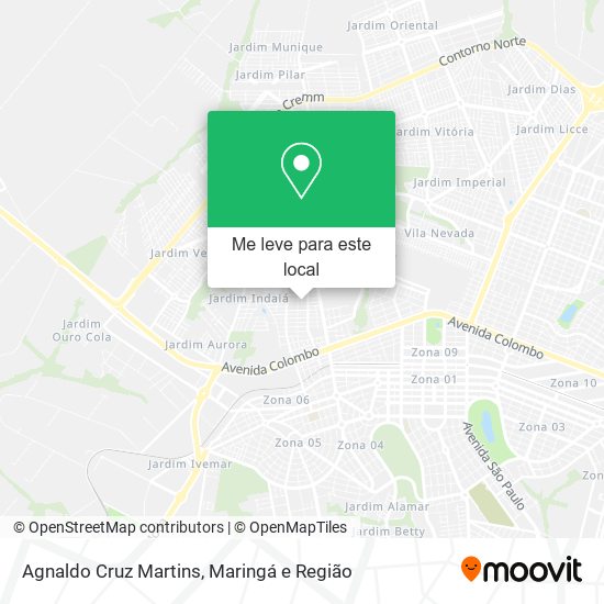 Agnaldo Cruz Martins mapa
