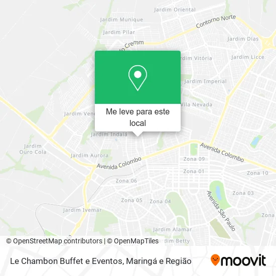 Le Chambon Buffet e Eventos mapa