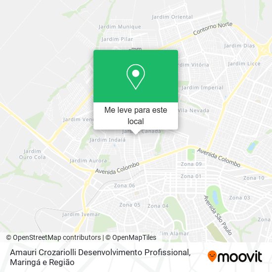 Amauri Crozariolli Desenvolvimento Profissional mapa