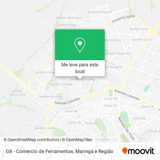 G8 - Comercio de Ferramentas mapa