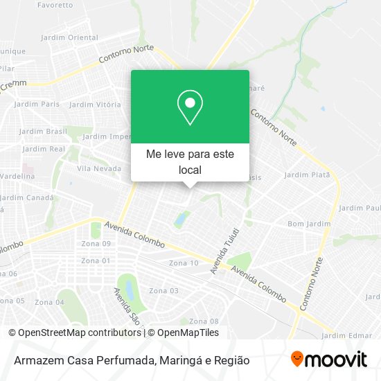 Armazem Casa Perfumada mapa