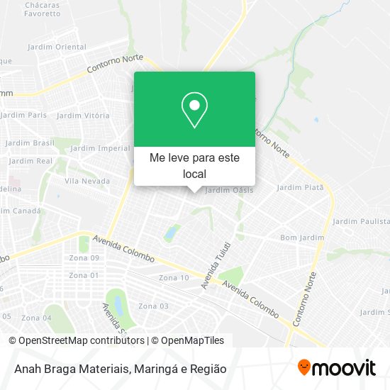 Anah Braga Materiais mapa