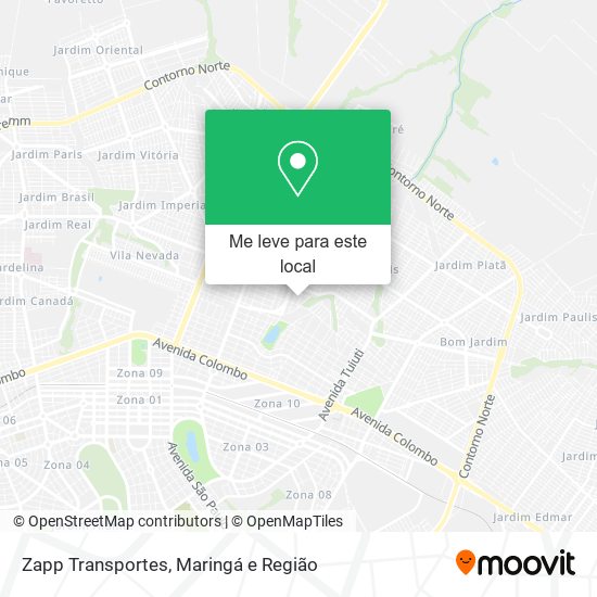 Zapp Transportes mapa