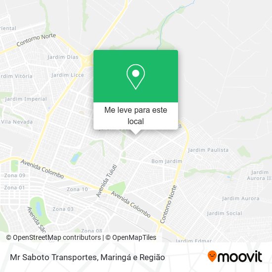 Mr Saboto Transportes mapa