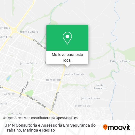 J P N Consultoria e Assessoria Em Seguranca do Trabalho mapa