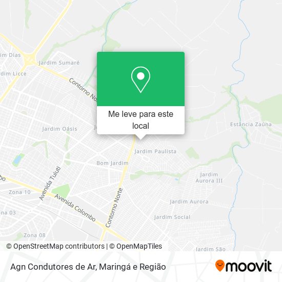 Agn Condutores de Ar mapa