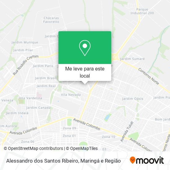 Alessandro dos Santos Ribeiro mapa