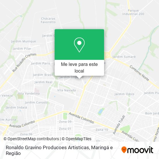 Ronaldo Gravino Producoes Artisticas mapa