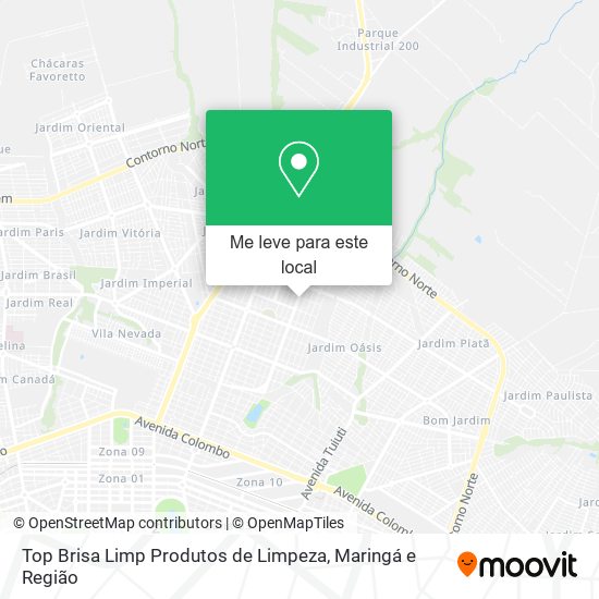 Top Brisa Limp Produtos de Limpeza mapa