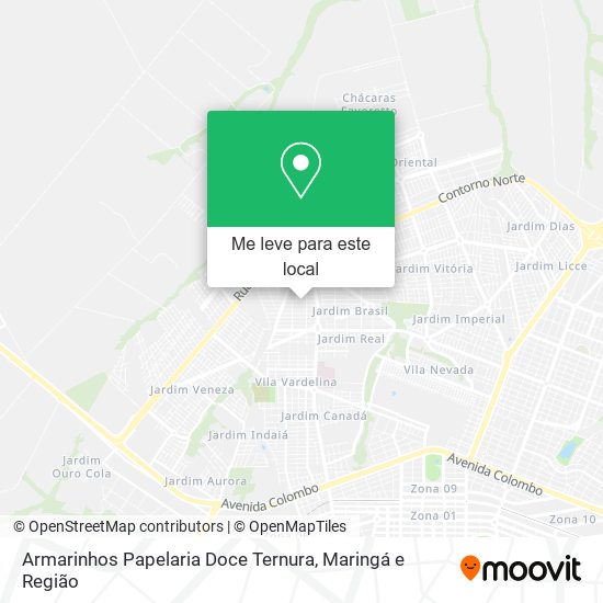 Armarinhos Papelaria Doce Ternura mapa