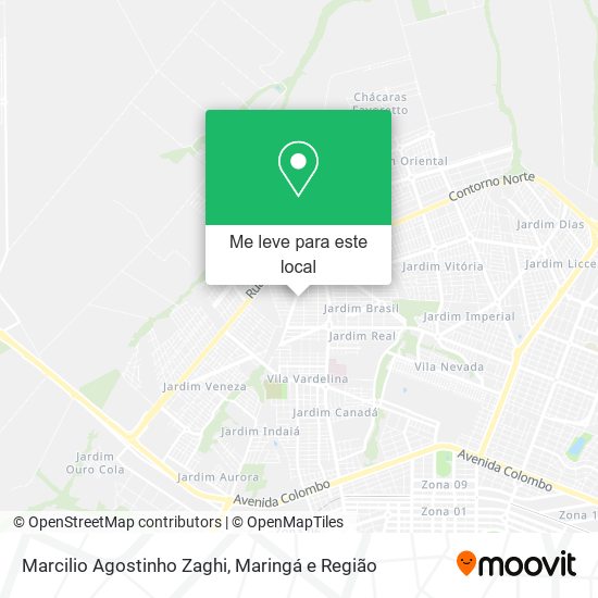 Marcilio Agostinho Zaghi mapa