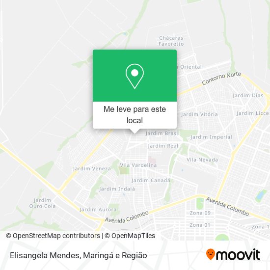 Elisangela Mendes mapa