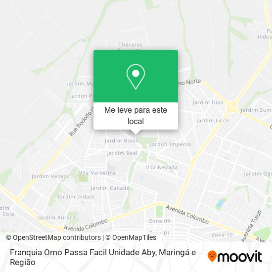 Franquia Omo Passa Facil Unidade Aby mapa