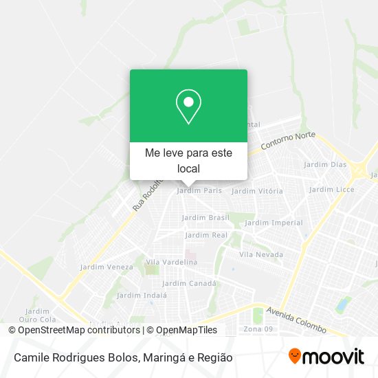 Camile Rodrigues Bolos mapa