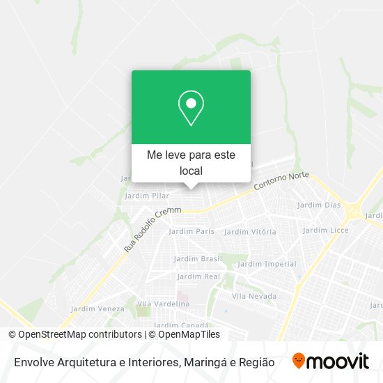 Envolve Arquitetura e Interiores mapa