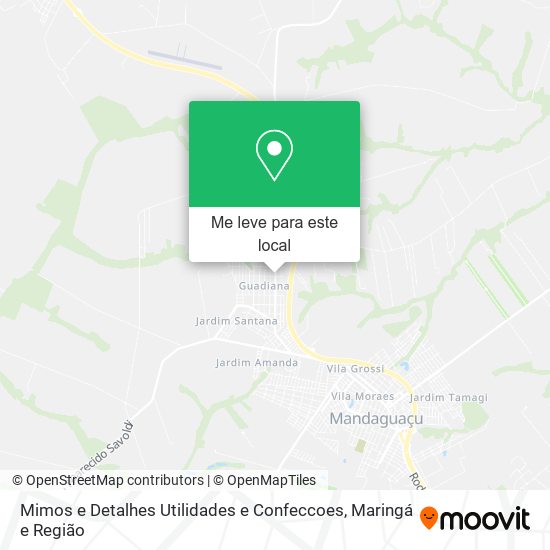 Mimos e Detalhes Utilidades e Confeccoes mapa