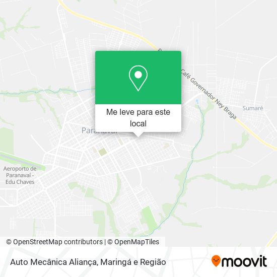 Auto Mecânica Aliança mapa