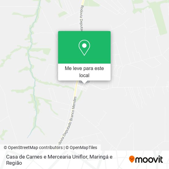 Casa de Carnes e Mercearia Uniflor mapa