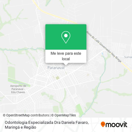 Odontologia Especializada Dra Daniela Favaro mapa