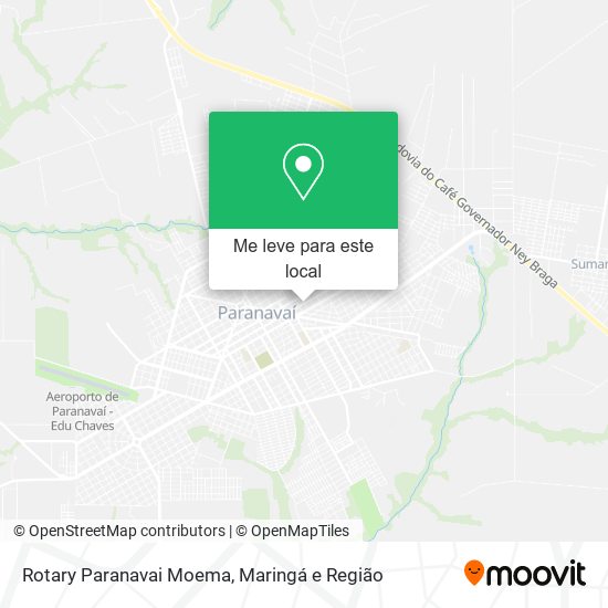 Rotary Paranavai Moema mapa