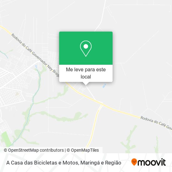 A Casa das Bicicletas e Motos mapa