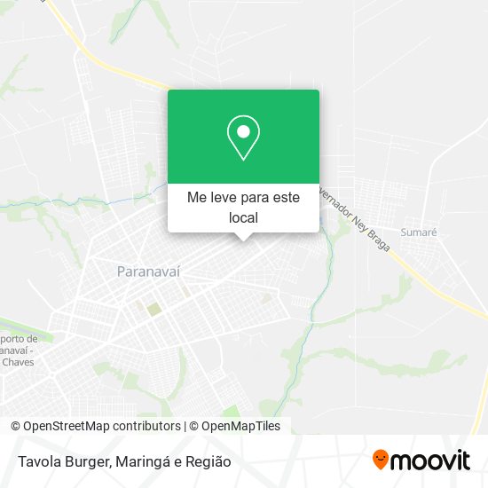 Tavola Burger mapa