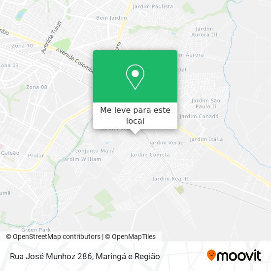 Rua José Munhoz 286 mapa