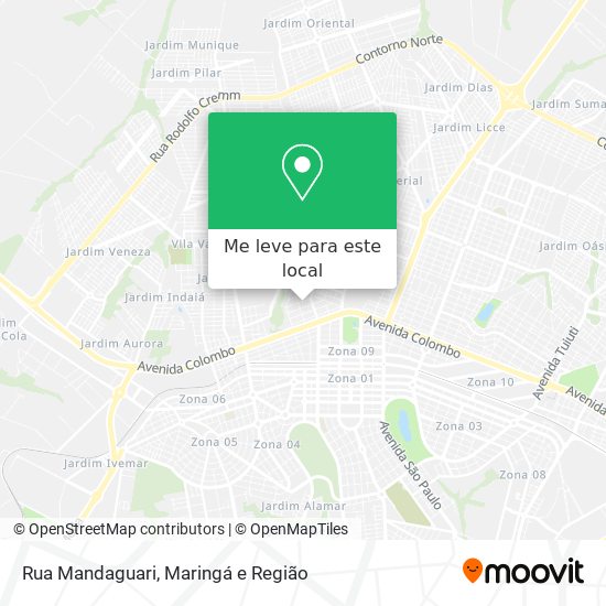 Rua Mandaguari mapa