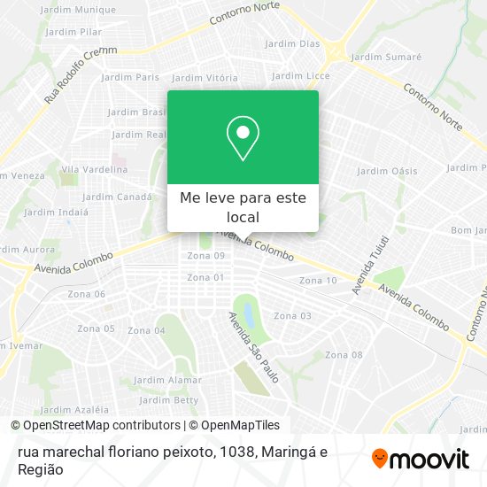 rua marechal floriano peixoto, 1038 mapa