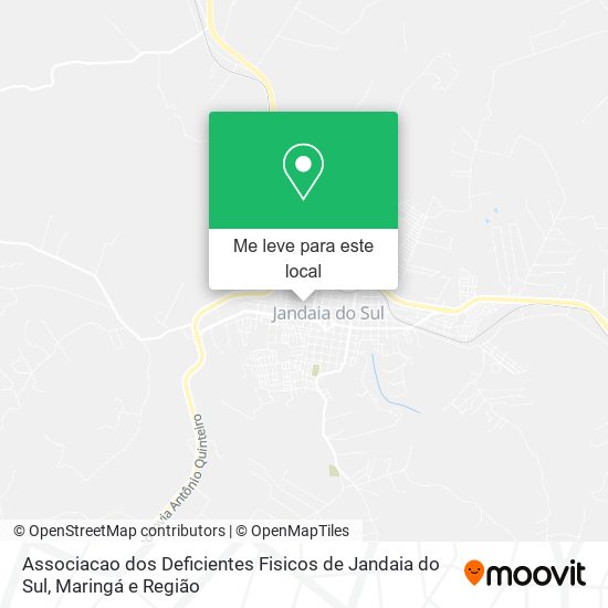 Associacao dos Deficientes Fisicos de Jandaia do Sul mapa