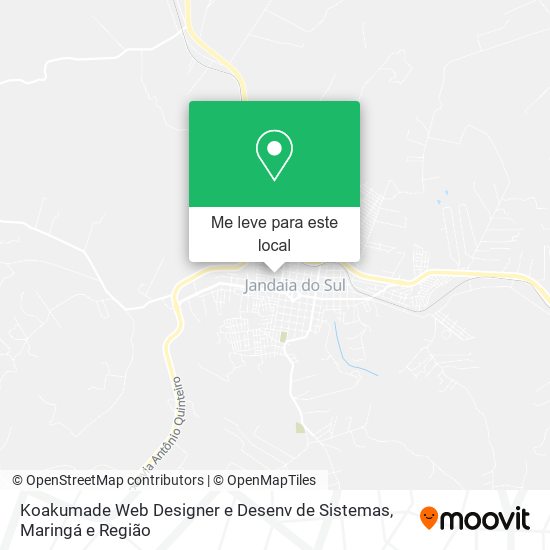 Koakumade Web Designer e Desenv de Sistemas mapa