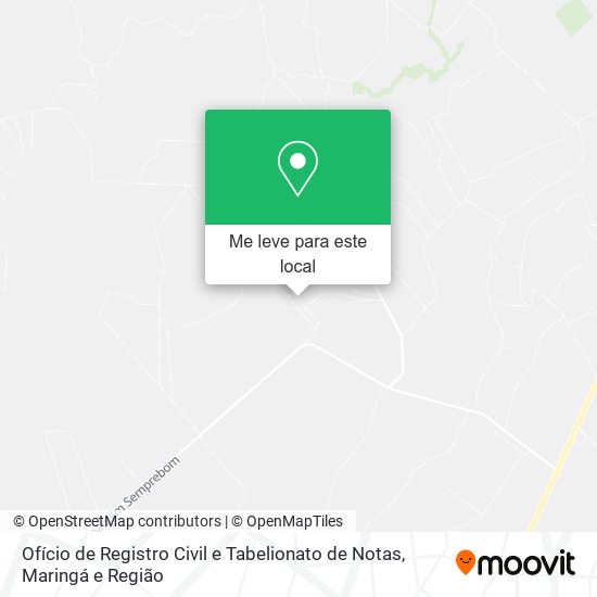 Ofício de Registro Civil e Tabelionato de Notas mapa