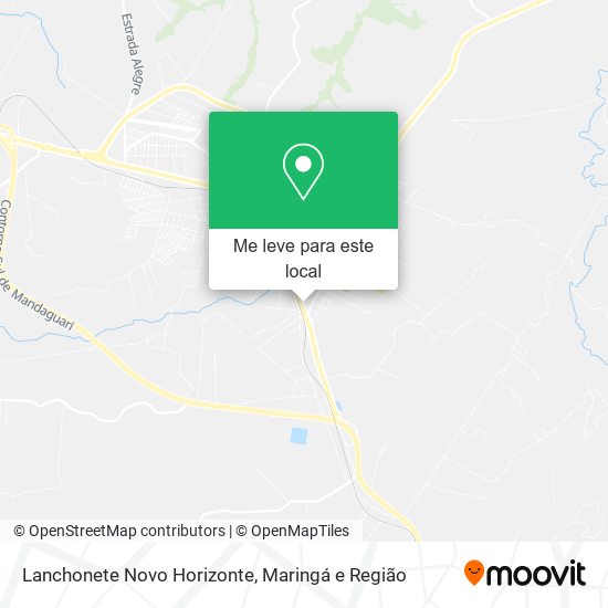 Lanchonete Novo Horizonte mapa