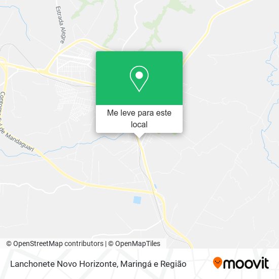 Lanchonete Novo Horizonte mapa