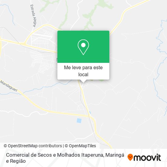 Comercial de Secos e Molhados Itaperuna mapa