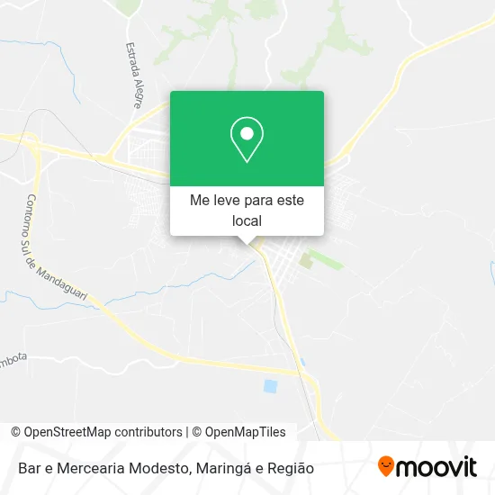 Bar e Mercearia Modesto mapa