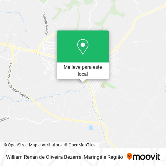 William Renan de Oliveira Bezerra mapa