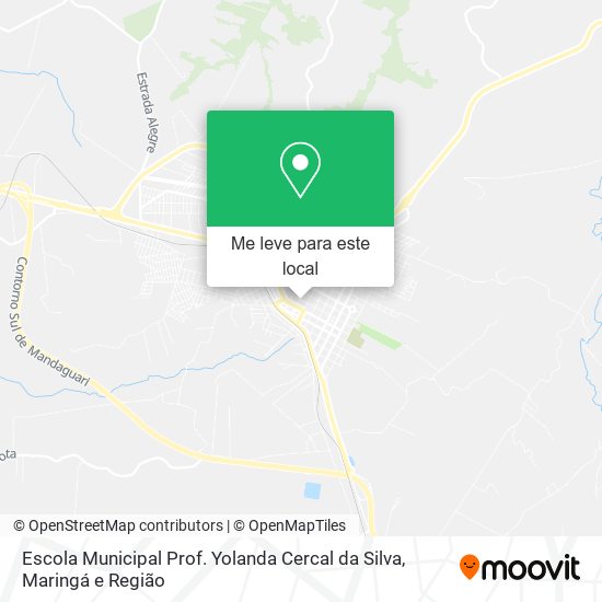 Escola Municipal Prof. Yolanda Cercal da Silva mapa